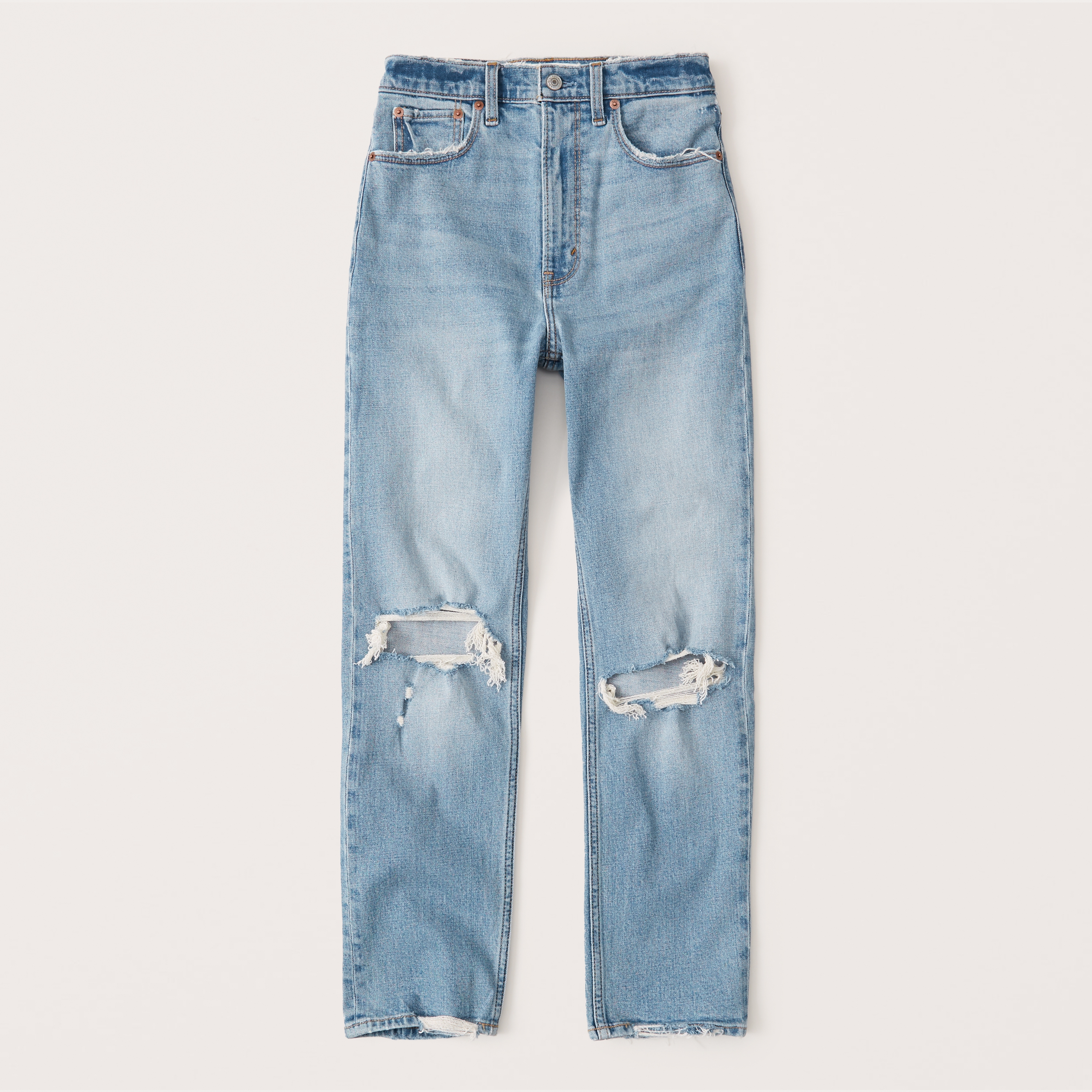 Ultra High Rise Ankle Straight Jeans 