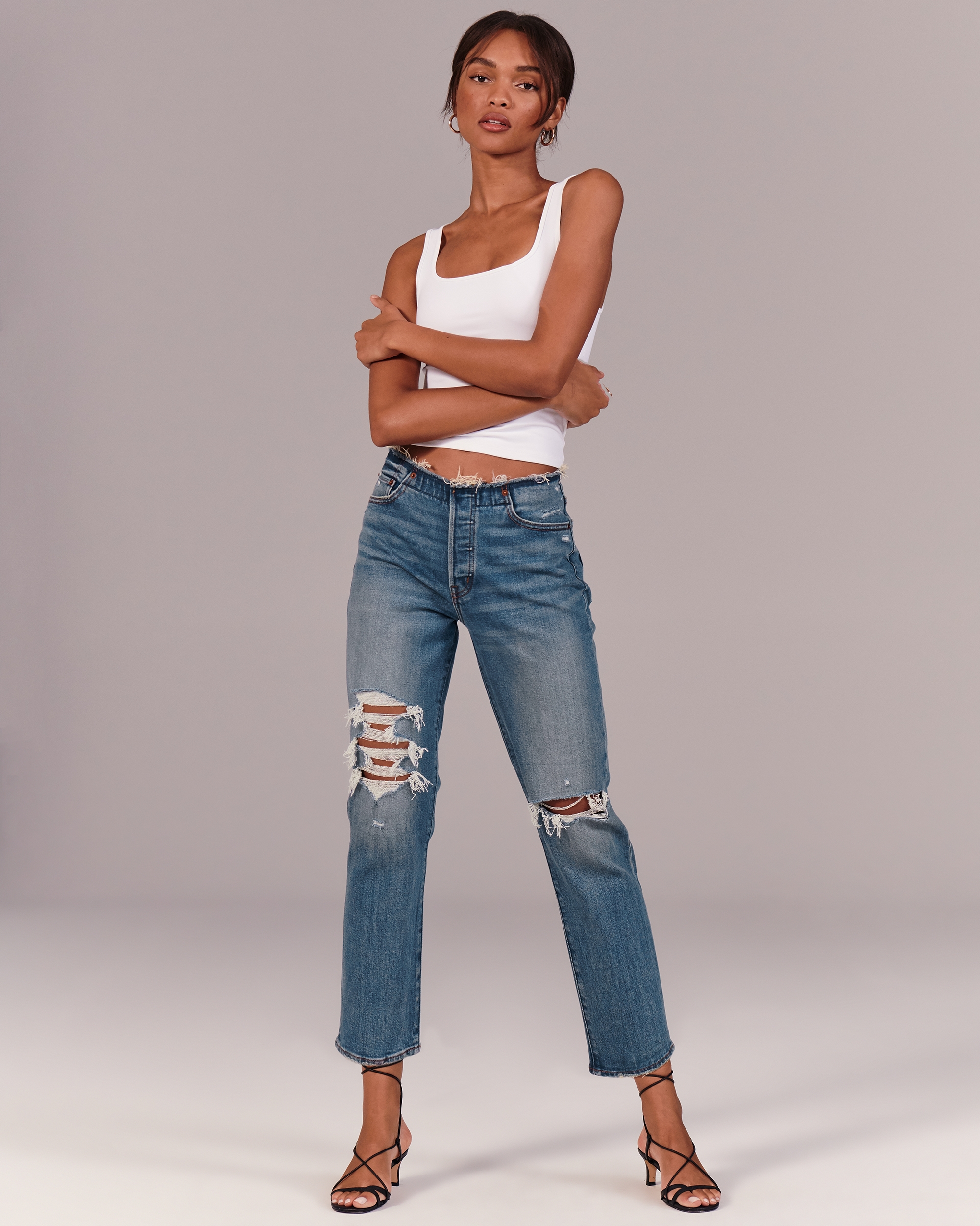 abercrombie & fitch boyfriend jeans