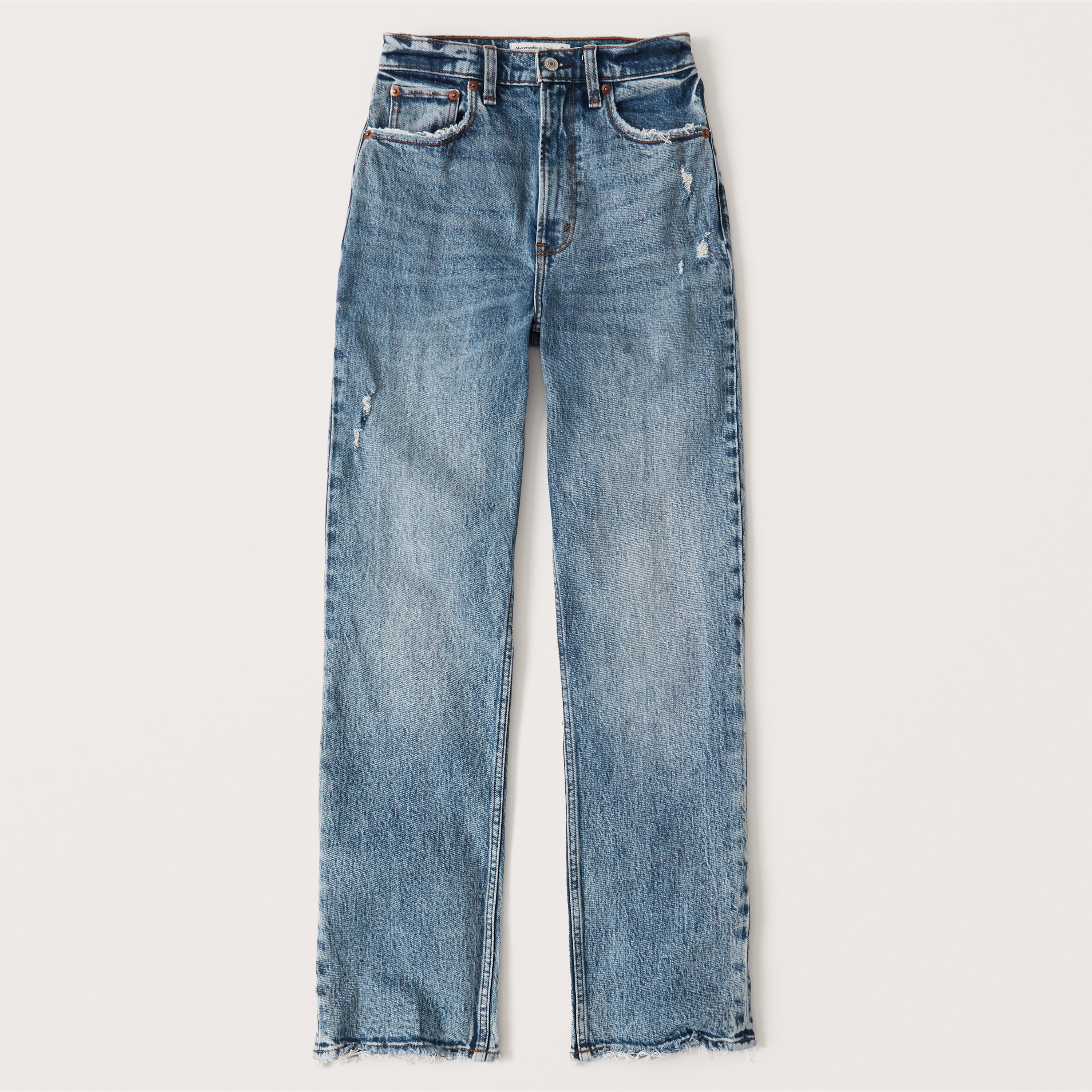 high rise straight jean