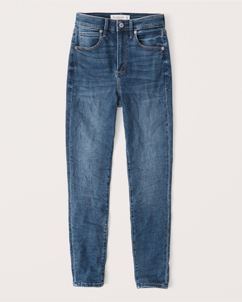 high rise super skinny ankle jeans