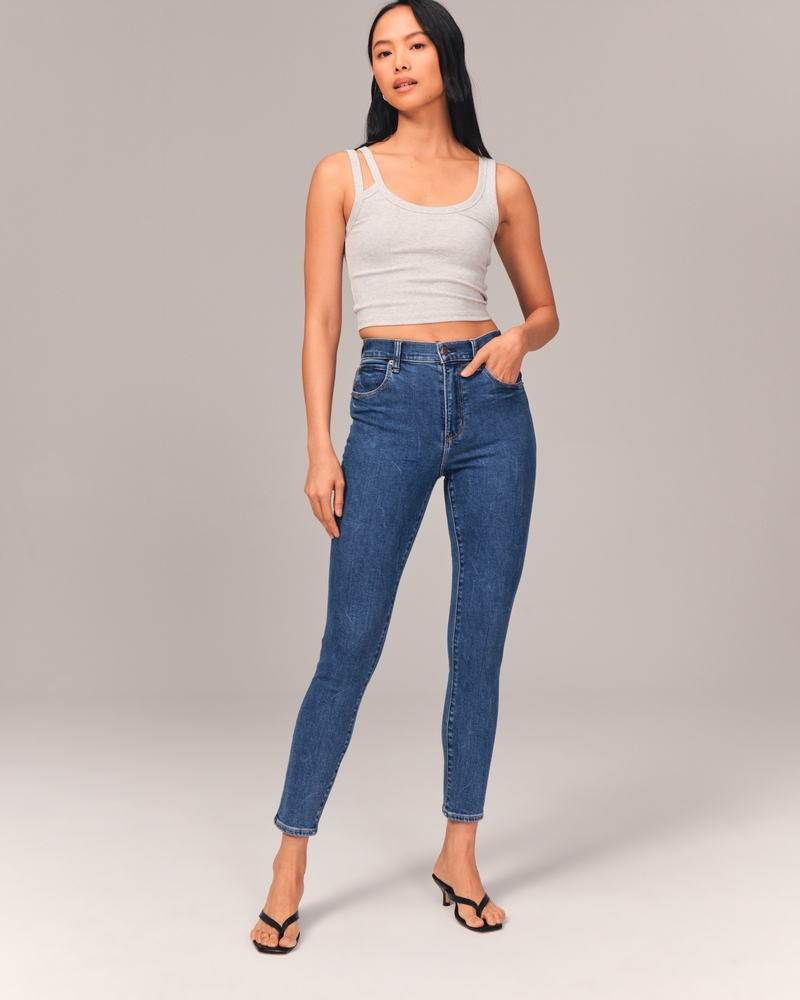 High Rise Super Skinny Ankle Jean