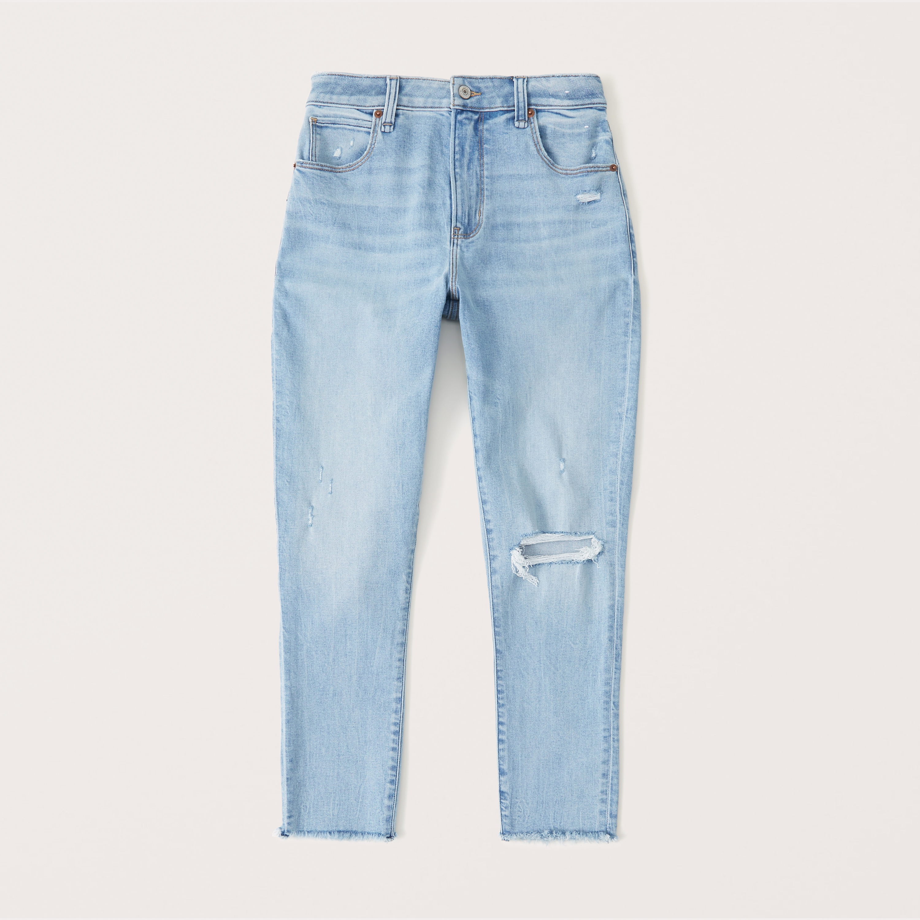 Abercrombie high sale rise ankle jeans