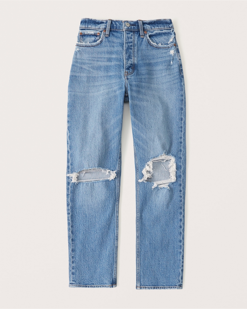 abercrombie curve love high rise dad jean