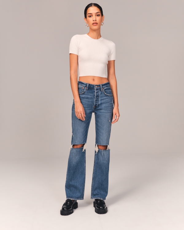 abercrombie and fitch 90s baggy low rise