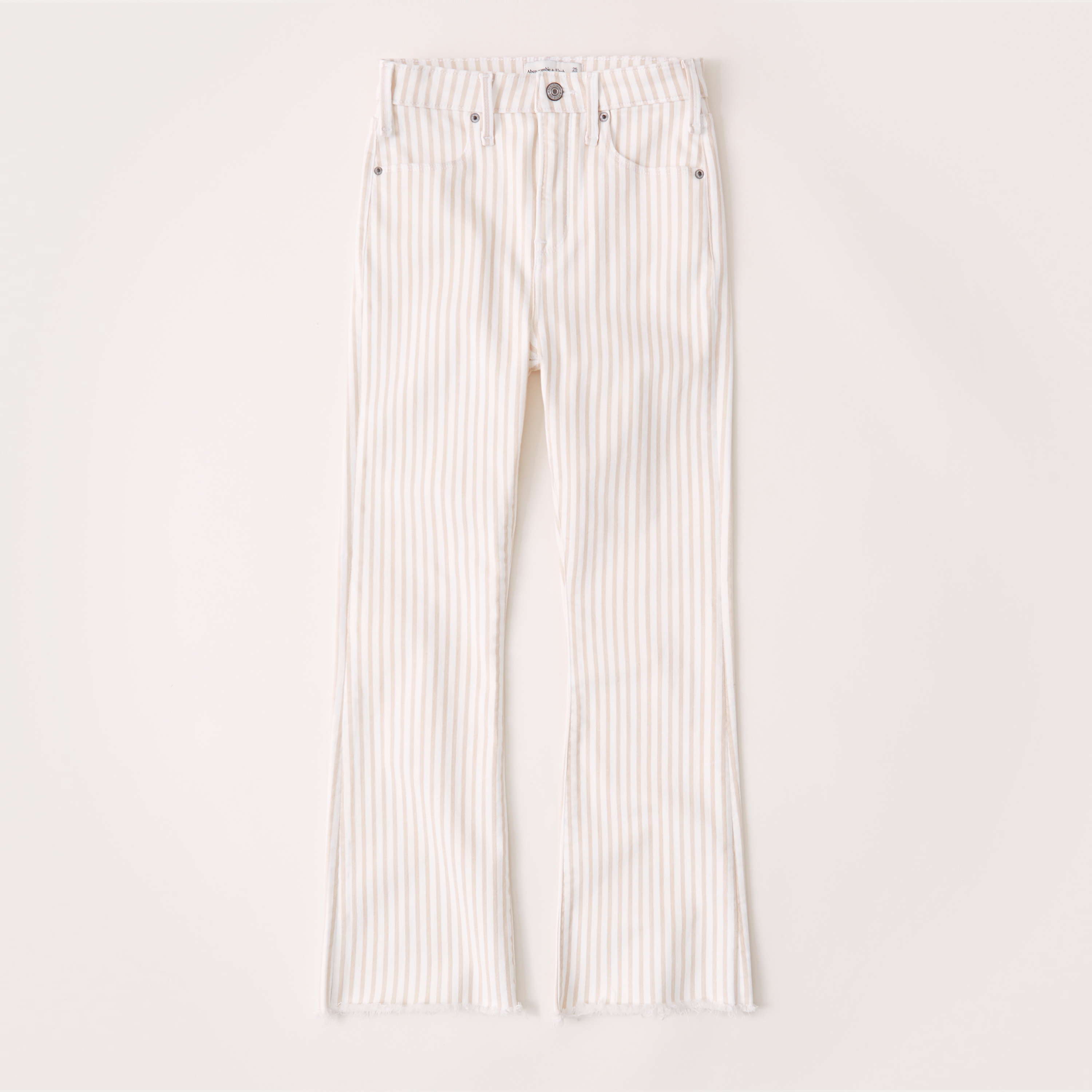 abercrombie high rise ankle flare jeans