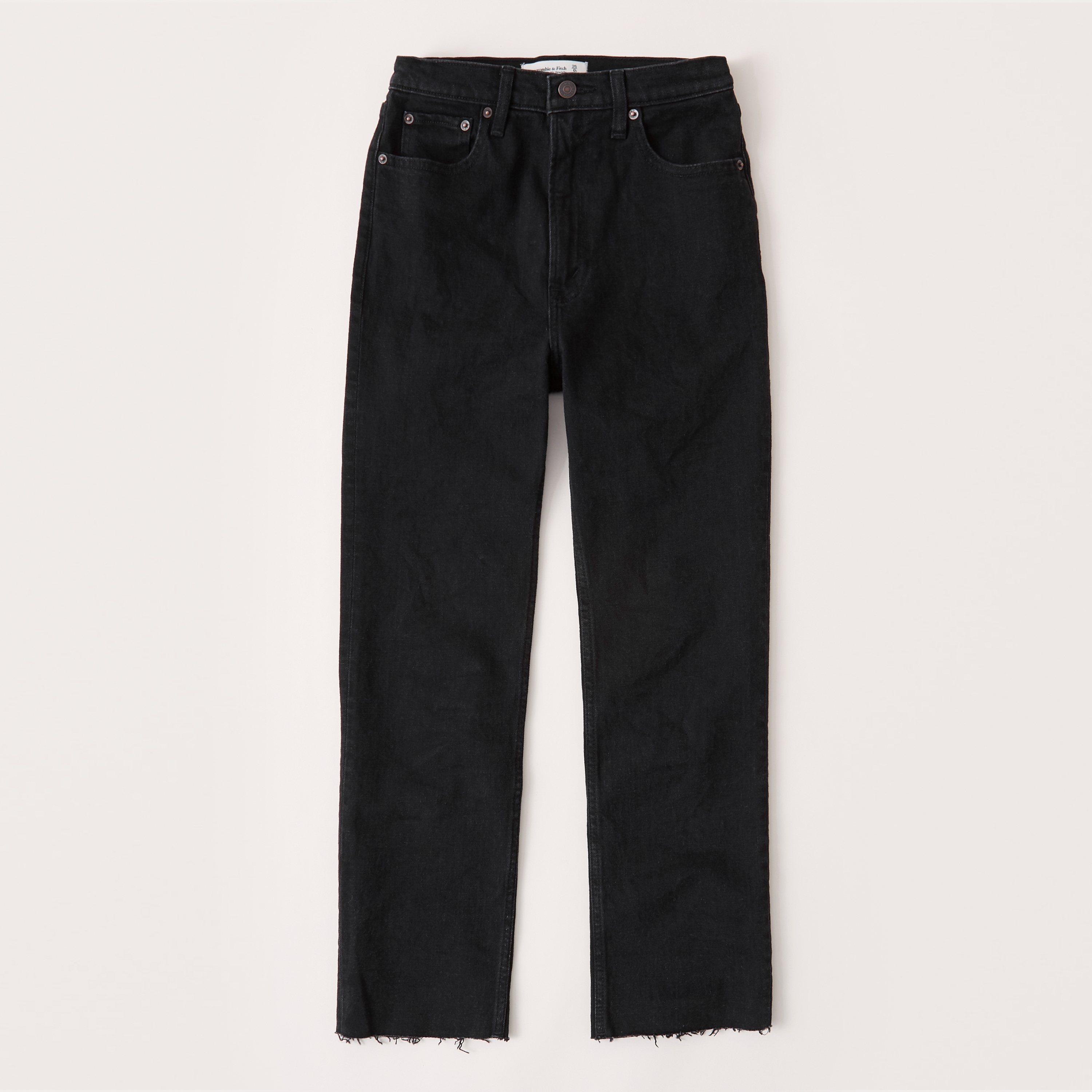 high rise ankle straight jeans abercrombie