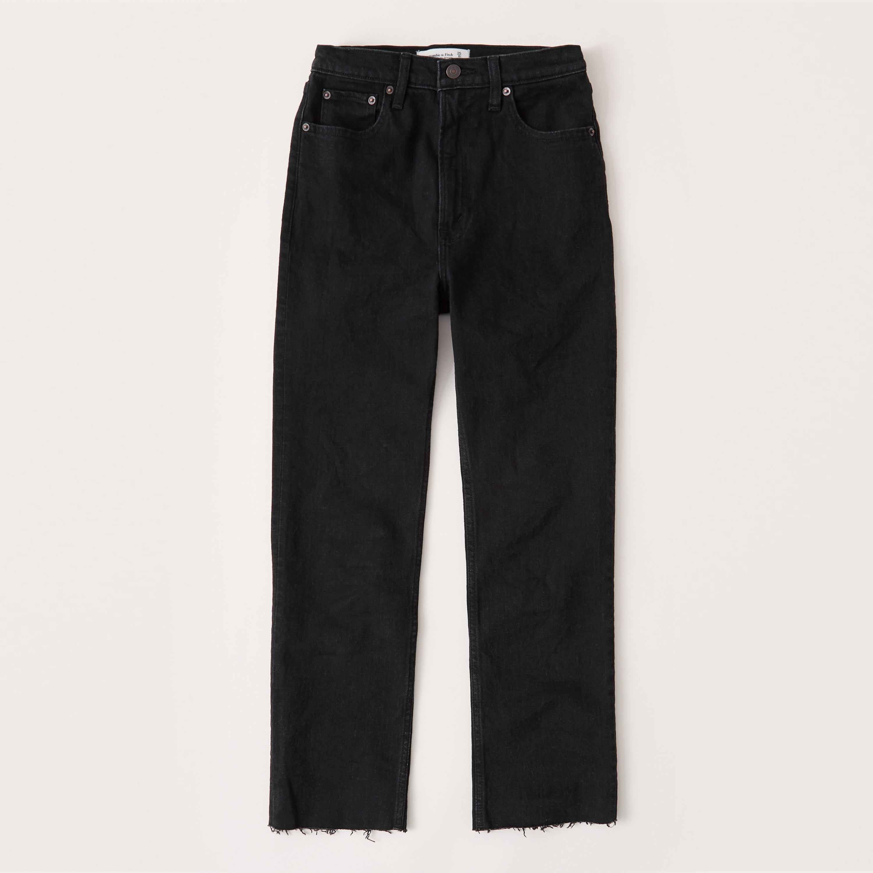 ultra high rise ankle straight jeans abercrombie