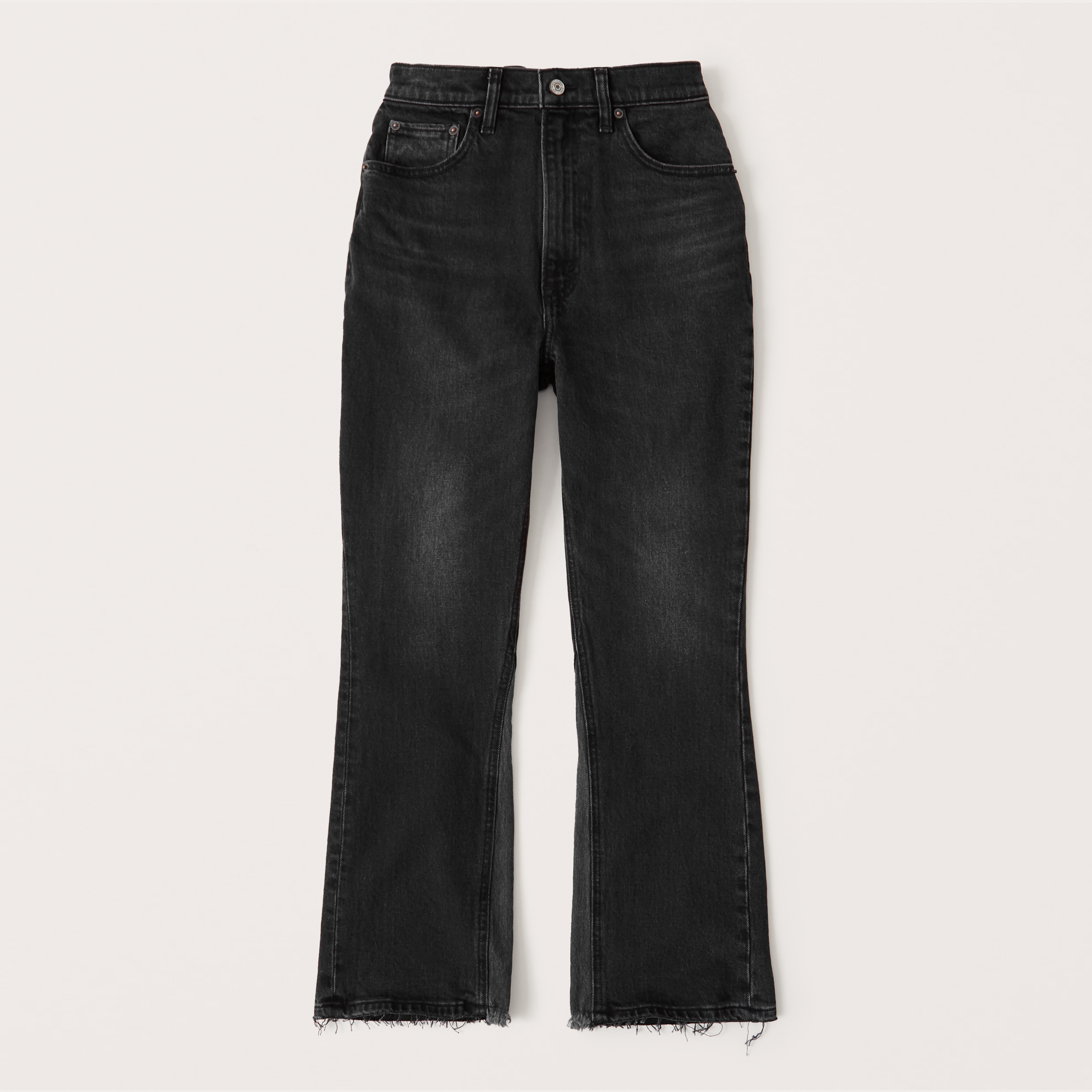 high rise kick flare jeans