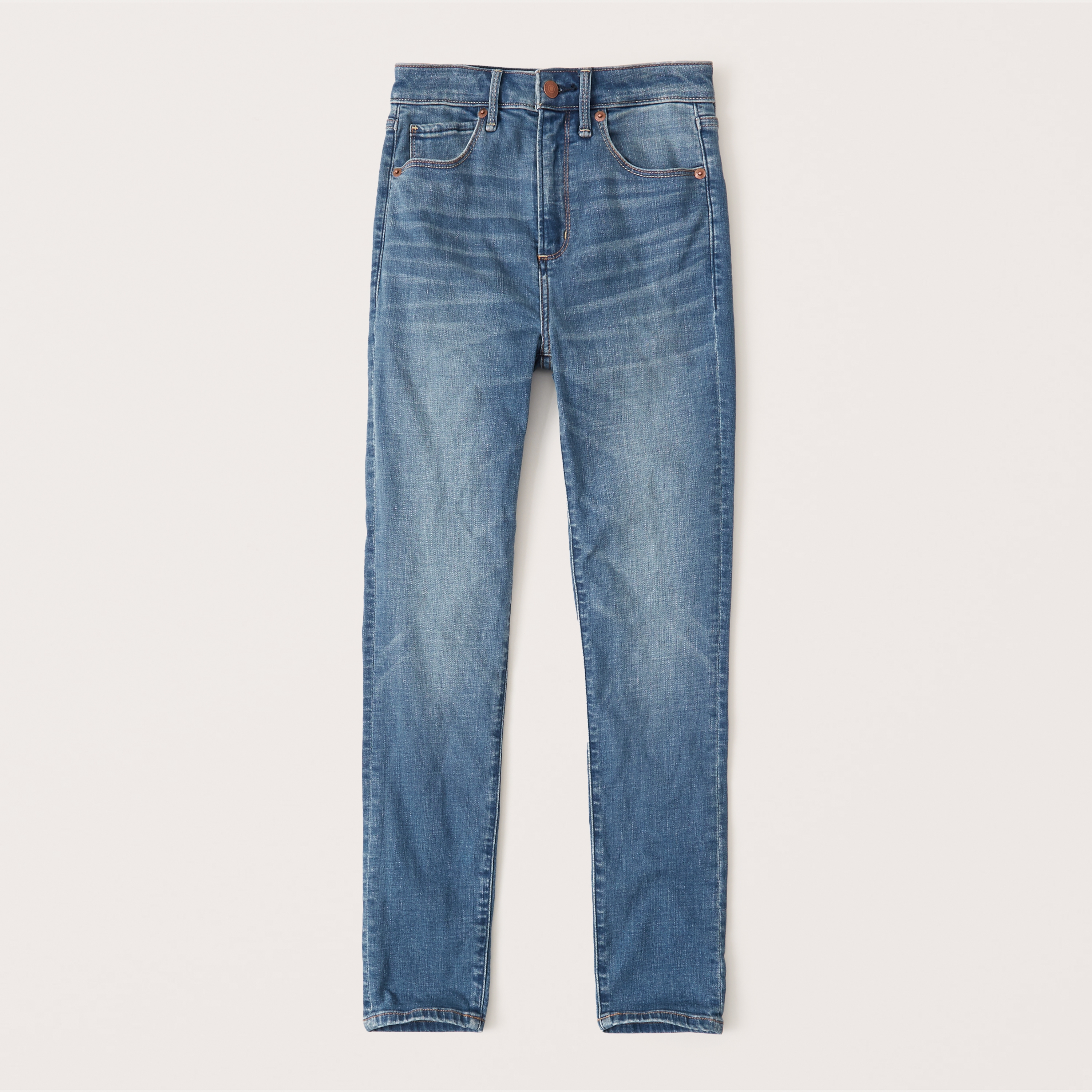 tryon and styling Abercrombie jeans