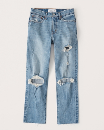 Women's Mid Rise Boyfriend Jeans | Women's Bottoms | Abercrombie.com