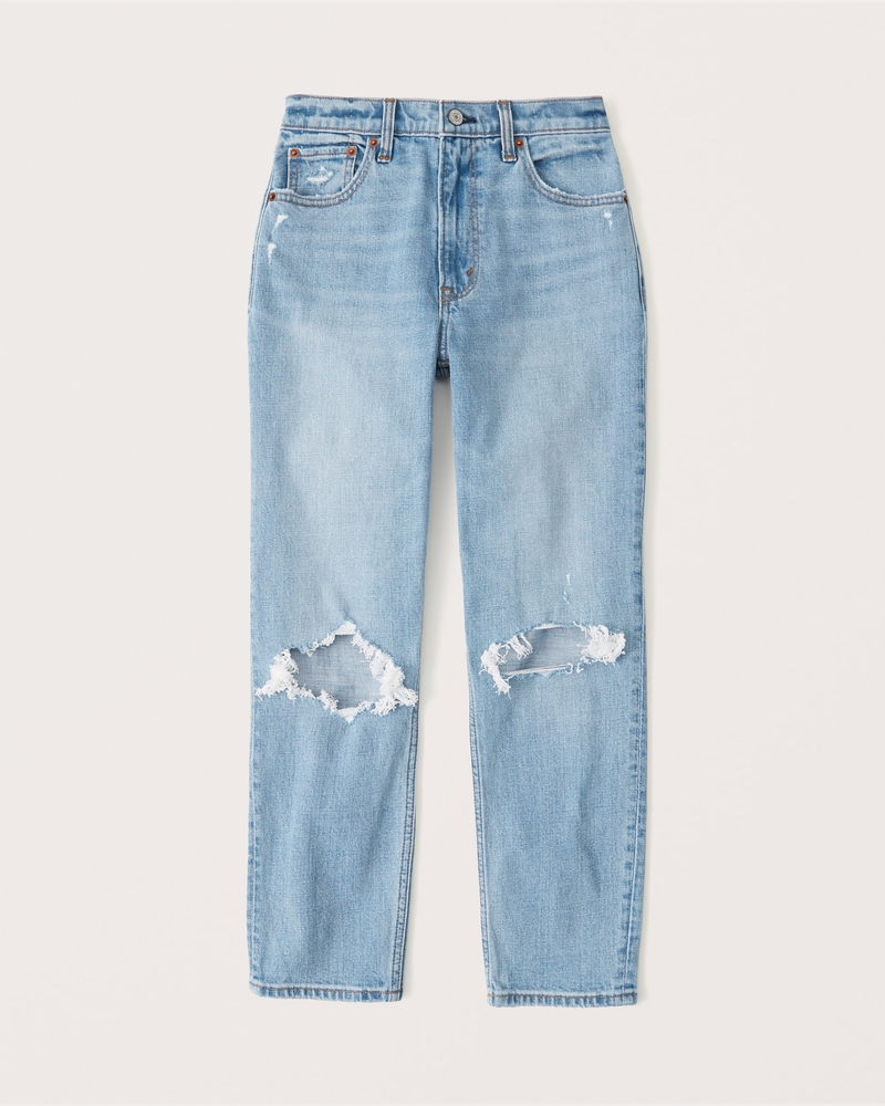 Women's Curve Love High Rise Mom Jean | Women's Bottoms | Abercrombie.com