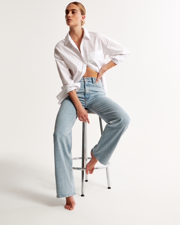 High Rise 90s Relaxed Jean, Light