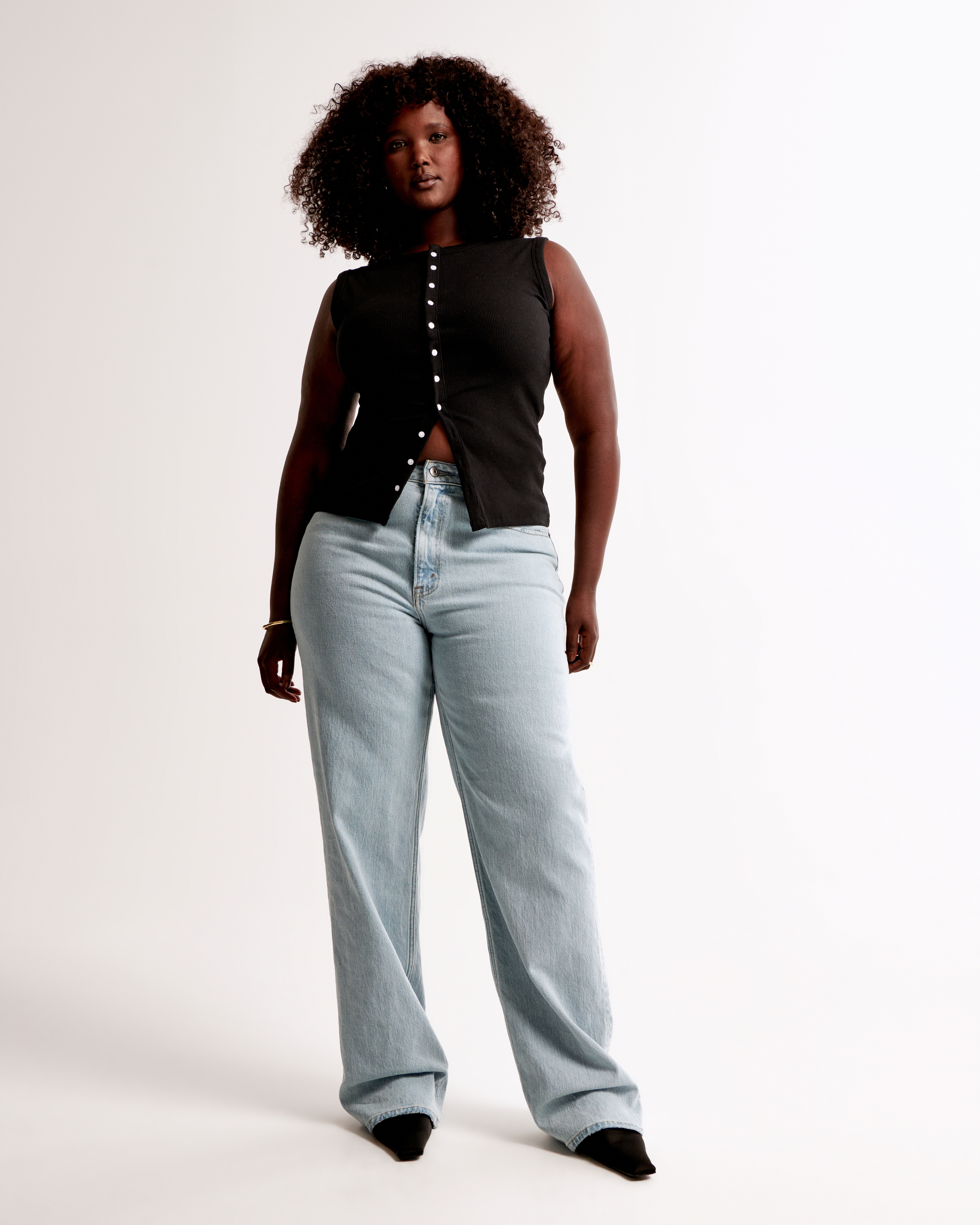 Women's Curve Love High Rise 90s Relaxed Jean | Women's Bottoms 