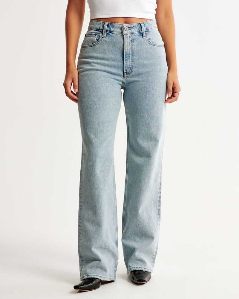 Abercrombie & Fitch RAW HEM 90S - Relaxed fit jeans - medium/blue denim -  Zalando.de