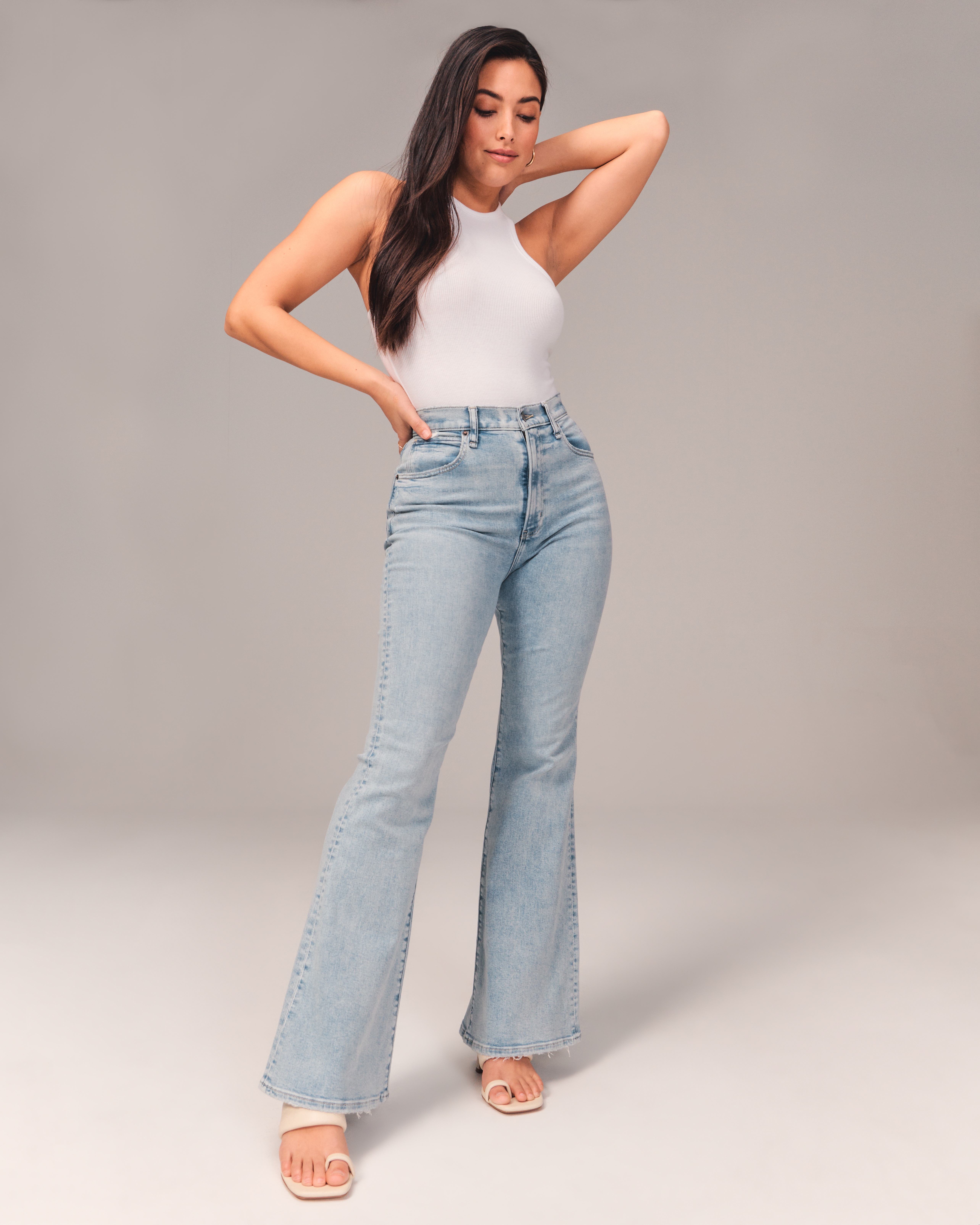 ultra high rise vintage flare jeans