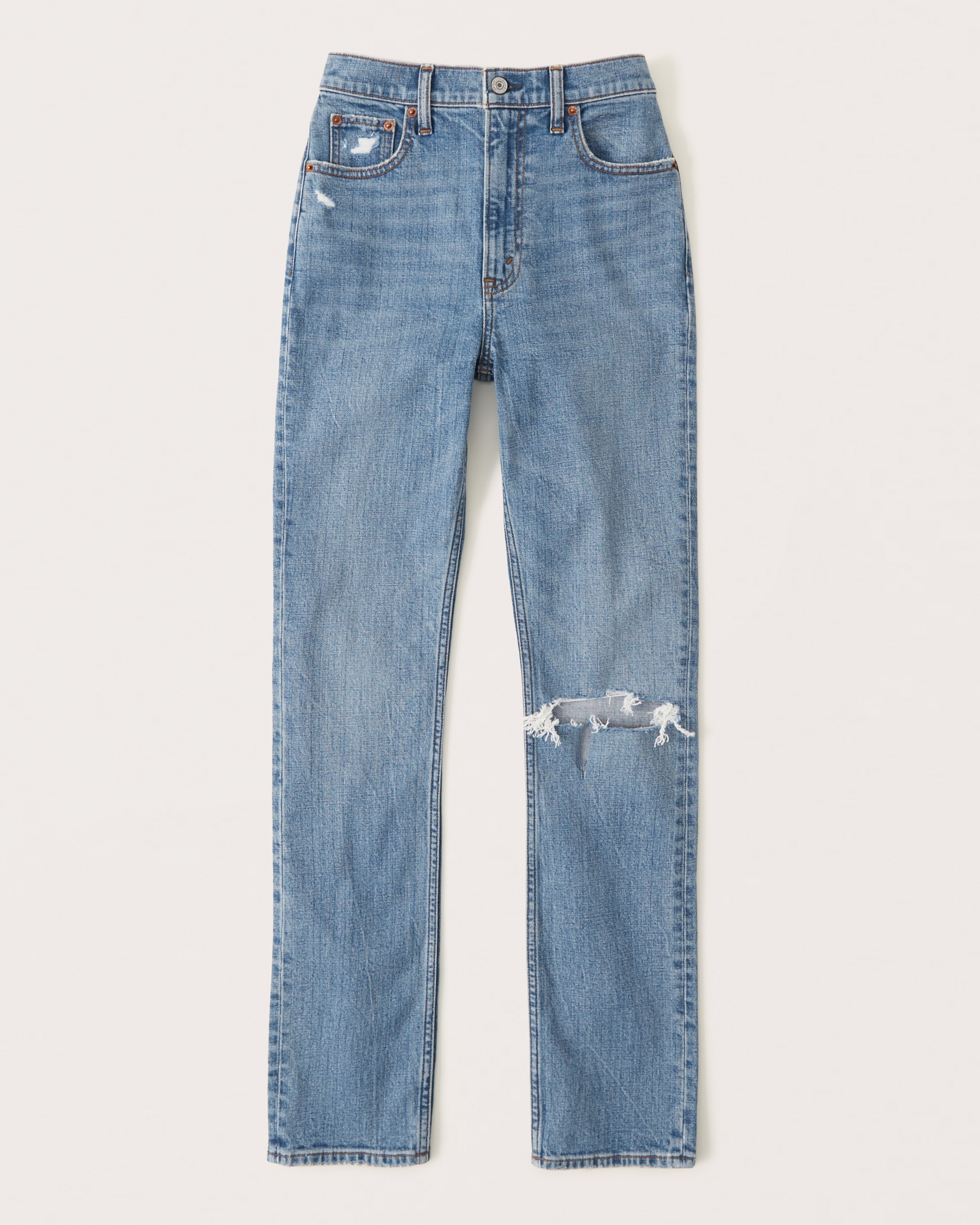 Women's Ultra High-Rise Medium Wash 90s Straight Jeans, Women's Bottoms