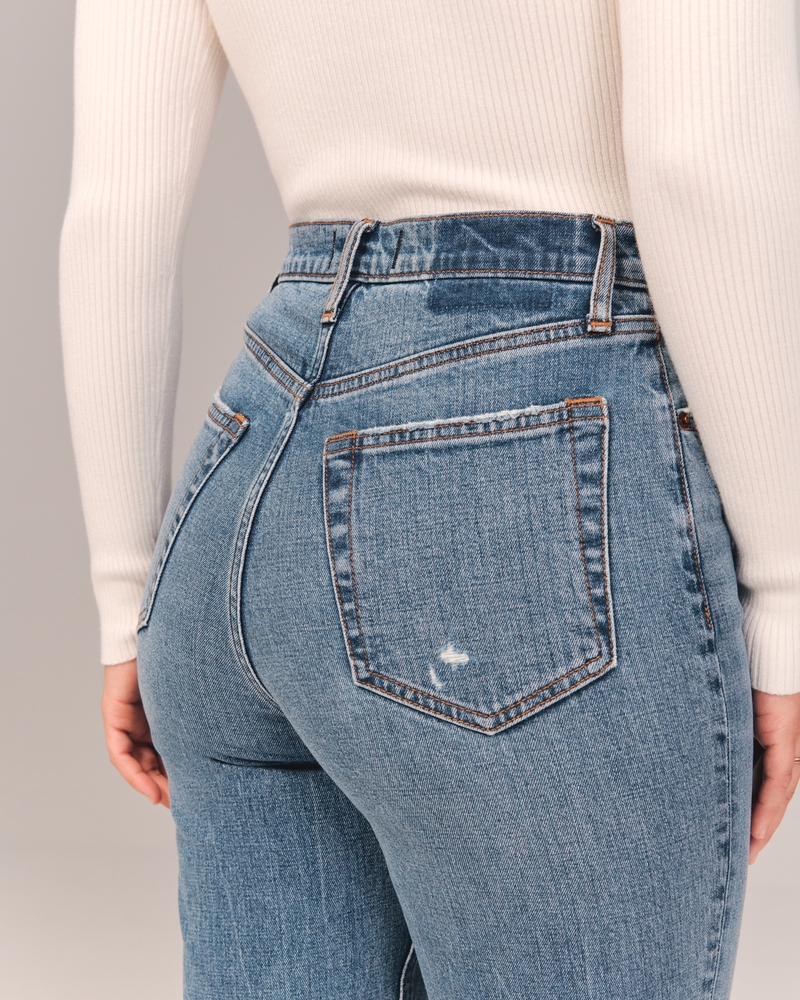 Abercrombie Curve Love High Rise Straight Jean