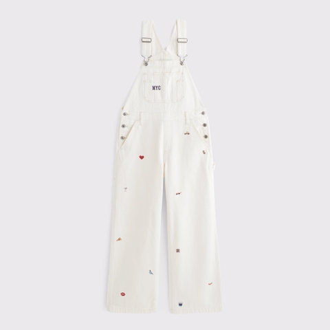 Женские комбинезоны Abercrombie & Fitch Abbode Embroidered Overalls