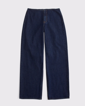 Curve Love Clean Waist Low Rise Ultra Loose Jean