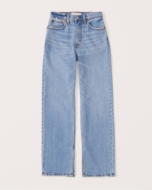 Women's High Rise 90s Relaxed Jeans | Women's Bottoms | Abercrombie.com