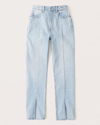 Women's Curve Love Ultra High Rise 90s Straight Jean | Women's Bottoms | Abercrombie.com