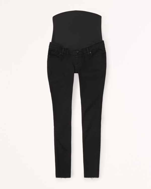 YWDJ Black Jeans for Women With Pockets Denim Ripped Summer Long