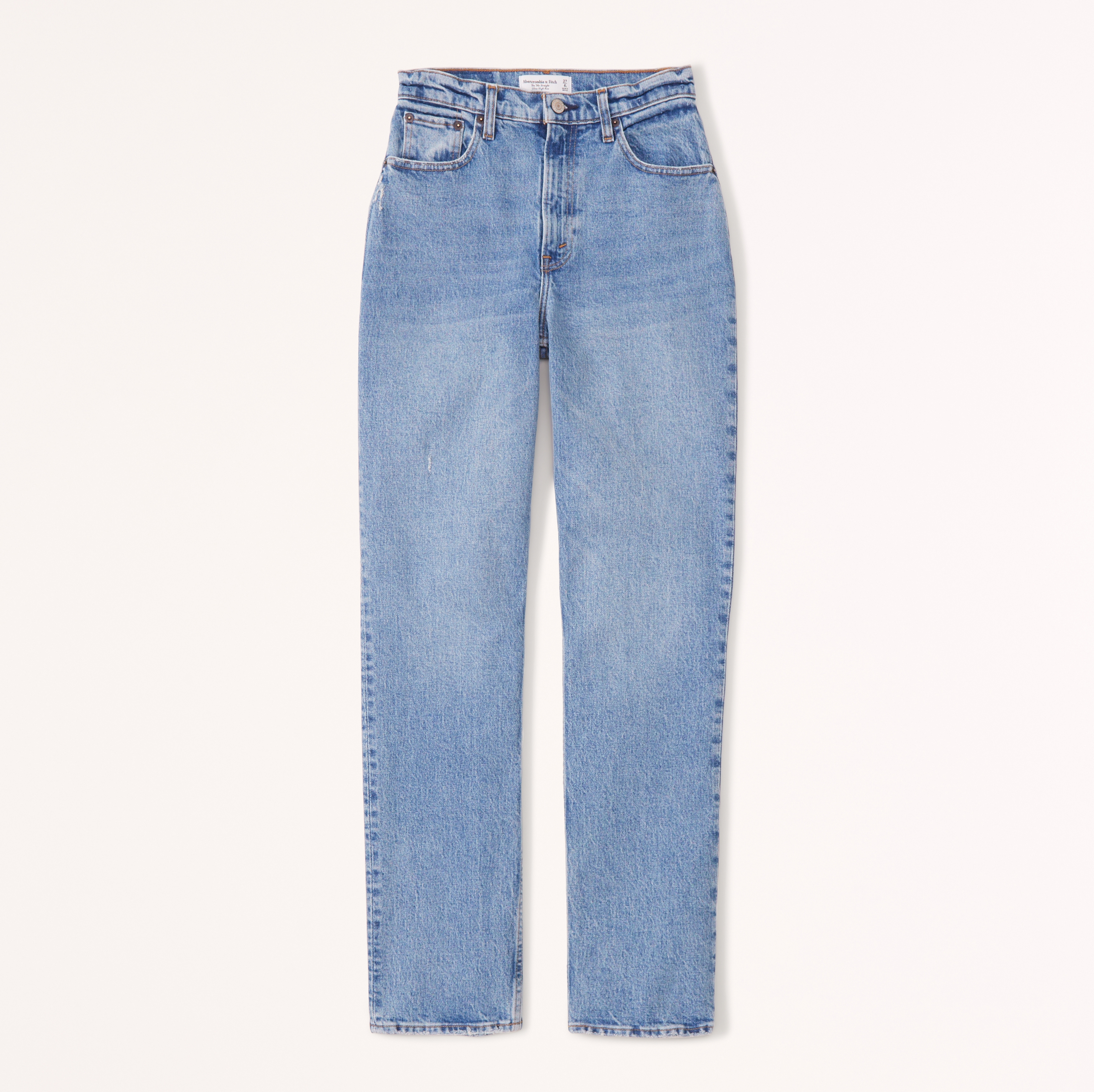 Ultra high rise ankle straight store jeans abercrombie