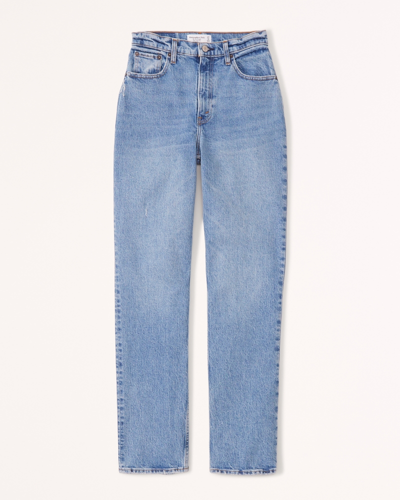 Women's Curve Love Ultra High Rise 90s Straight Jean - Abercrombie