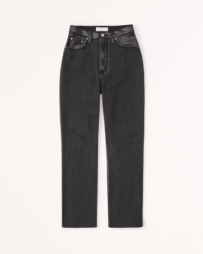 Abercrombie & Fitch The Ankle Straight Ultra High Rise Jeans