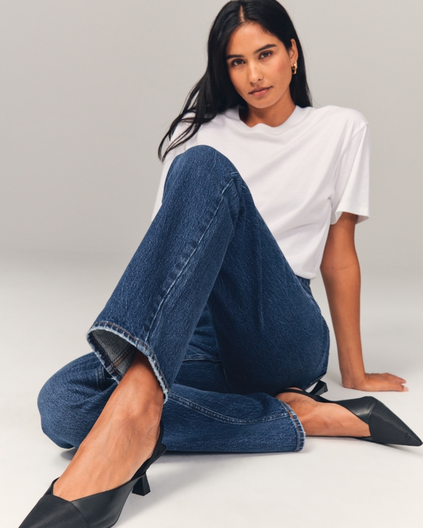 Fashionable All-match Straight Jeans For Women