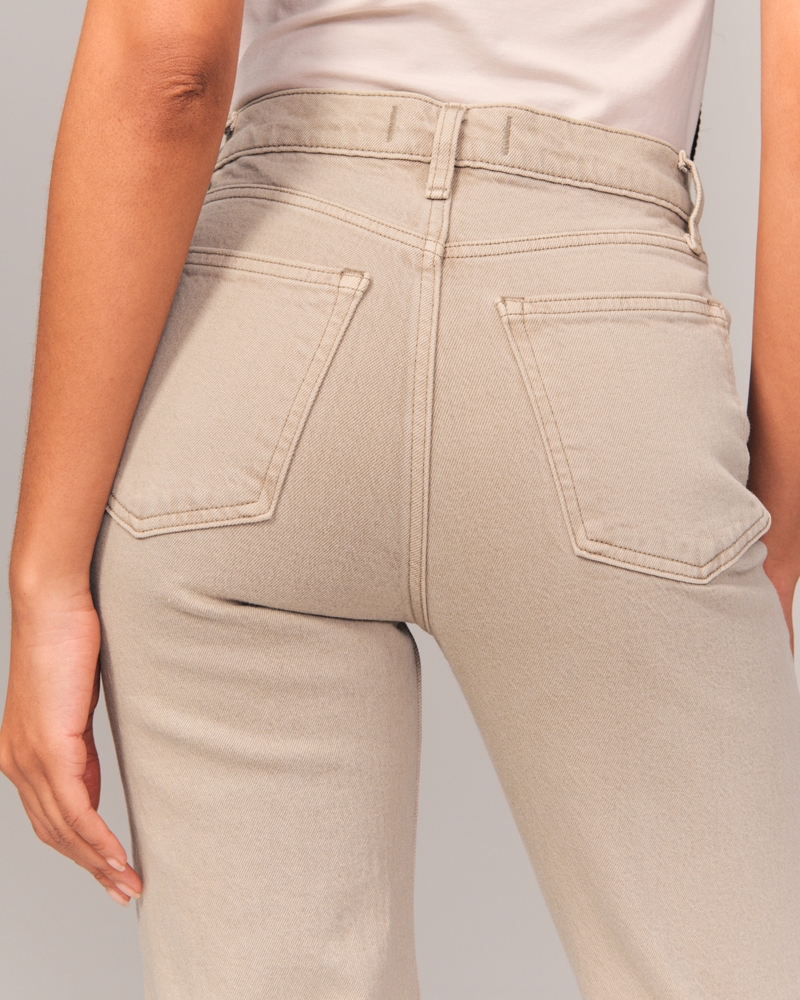 Women's High-Rise Slim Regular Fit Full Pants - A New Day Khaki 10