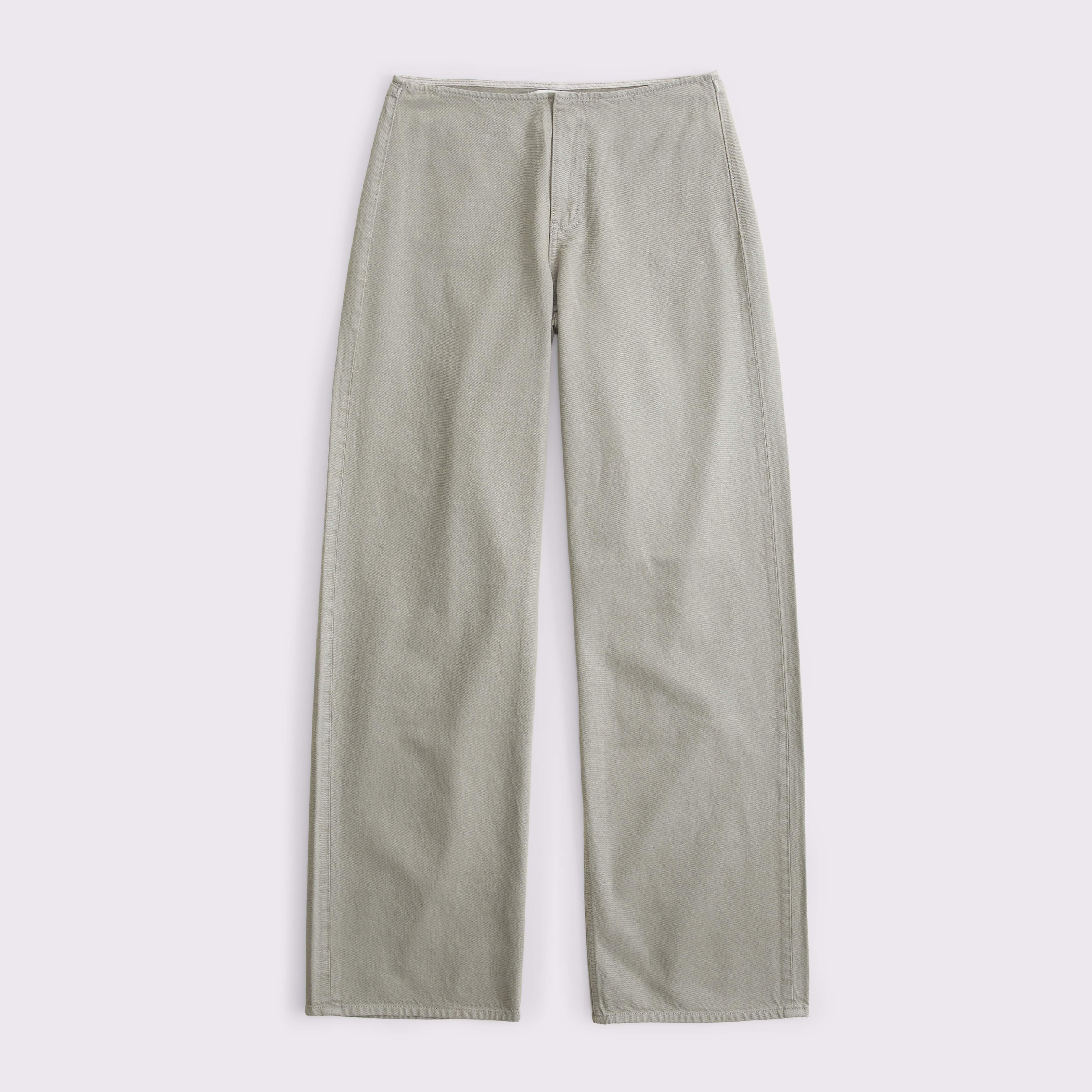 Женские джинсы Abercrombie & Fitch Clean Waist Low Rise Ultra Loose Jean, цвет: Aloe