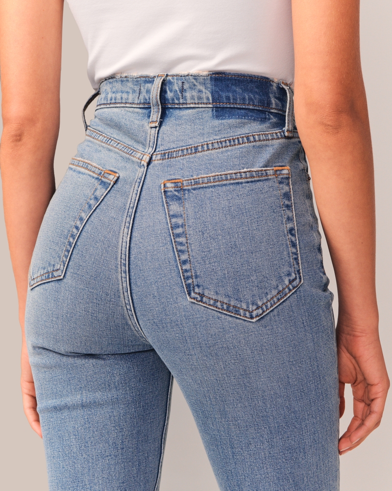 Super High Waisted Medium Wash '90s Slim Jeans