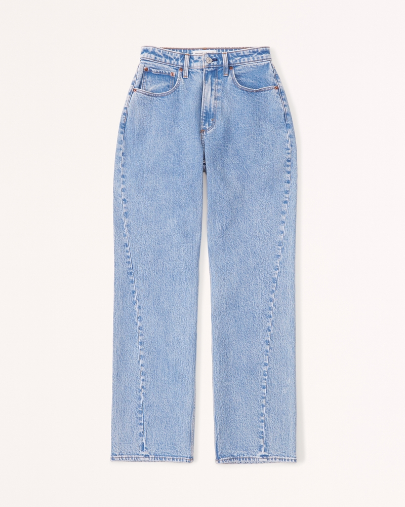 Women's Curve Love High Rise Twisted Seam 90s Relaxed Jean Women's