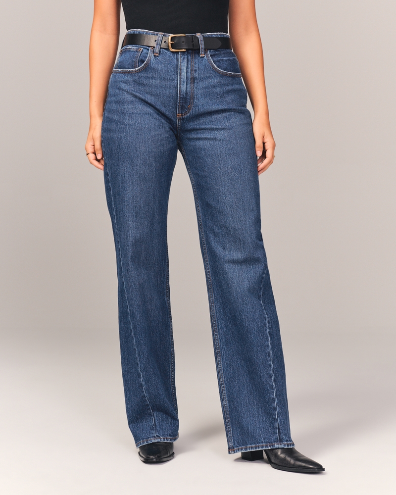 A&F Curve Love High Rise Twisted Seam 90s Relaxed Jean