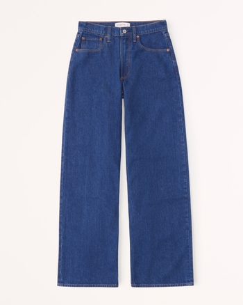 Women's Mid Rise Ultra Wide Leg Jean | Women's Bottoms | Abercrombie.com