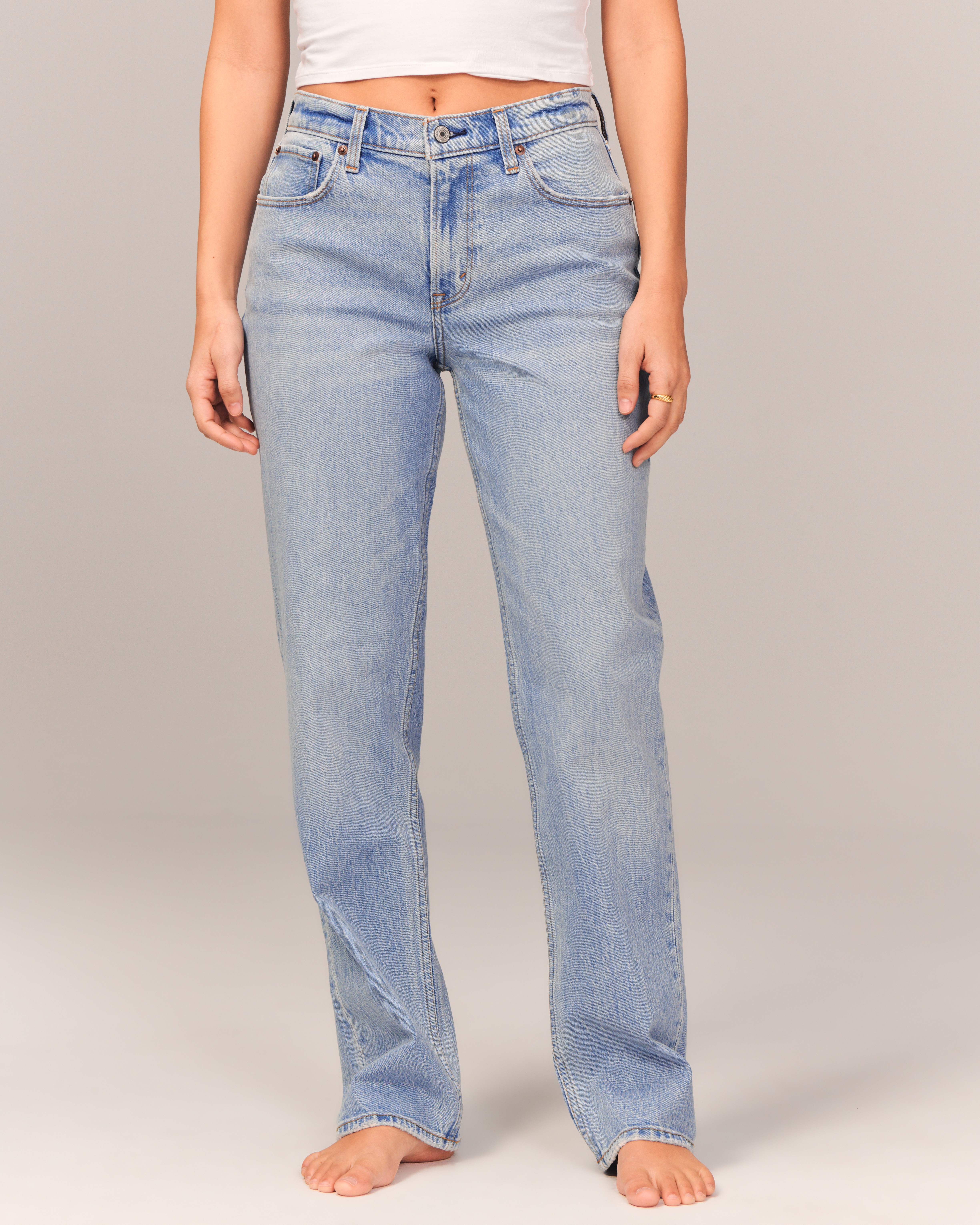 Abercrombie straight leg store jeans