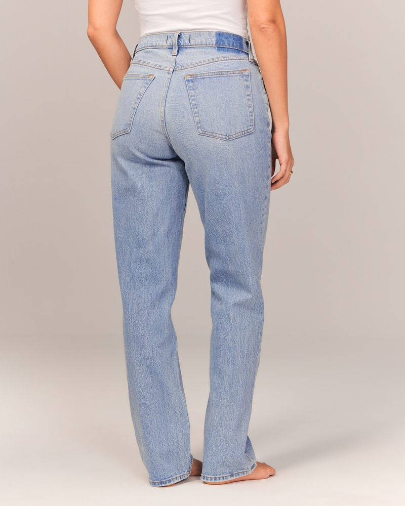 Women's Curve Love Mid Rise 90s Straight Jean, Women's Clearance