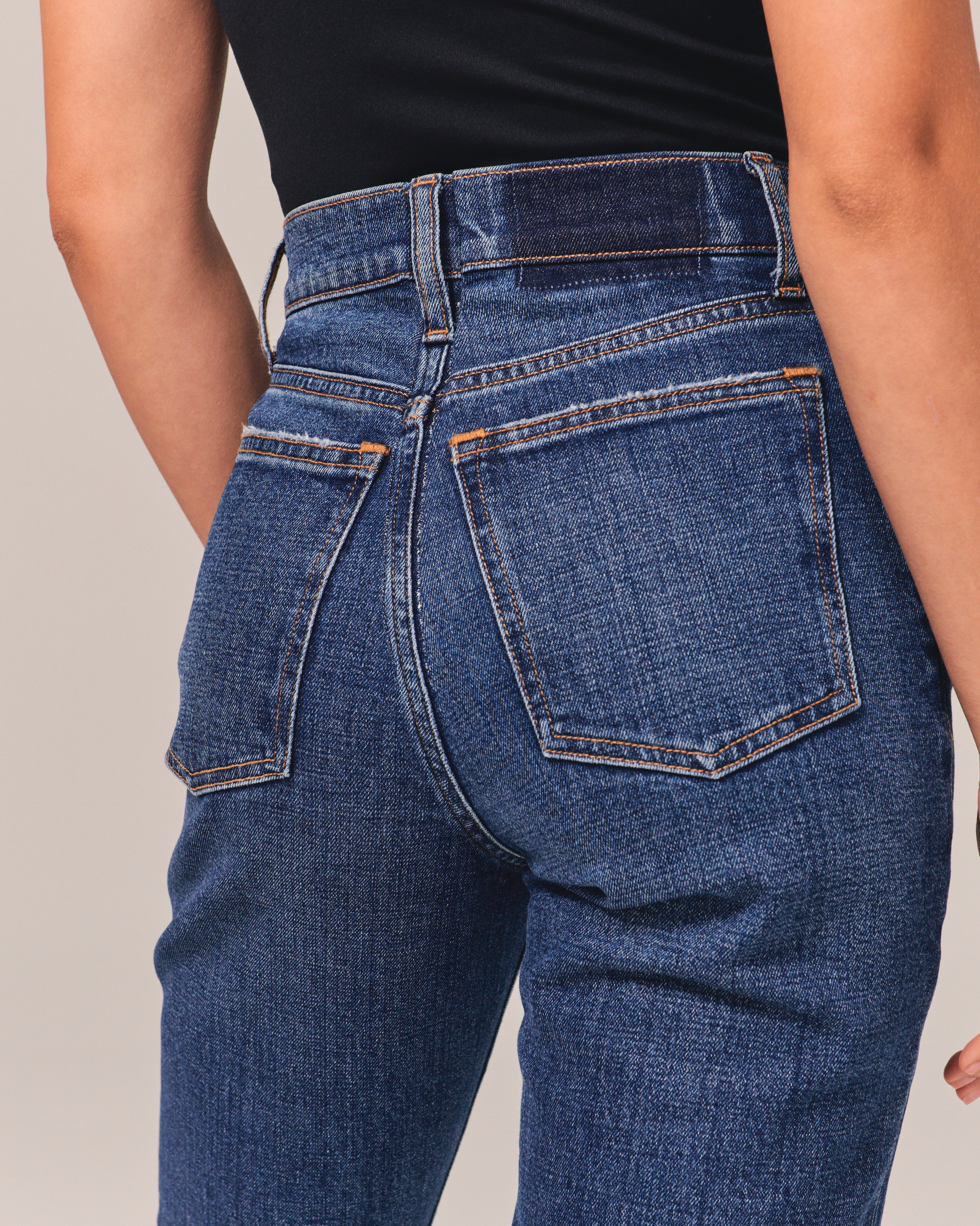 Abercrombie ripped high rise best sale mom jeans