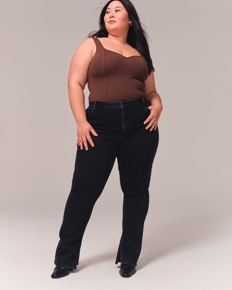 Plus Size YOURS FOR GOOD Black Rip & Repair JENNY Jeggings