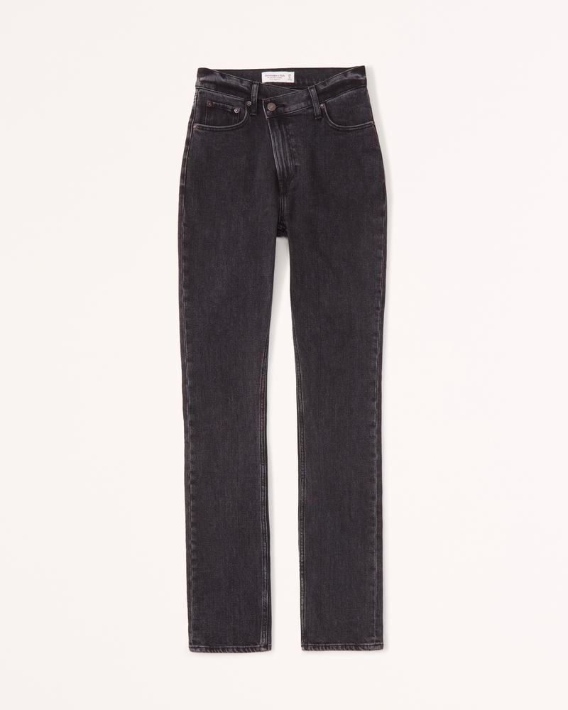 Abercrombie & Fitch - THE SLIM TAPER YOUR WAY FIT: Tapered and slightly  wider through the thigh INSEAM: 2” shorter inseam designed to hit right at  shoe level FABRIC: A&F Signature Stretch