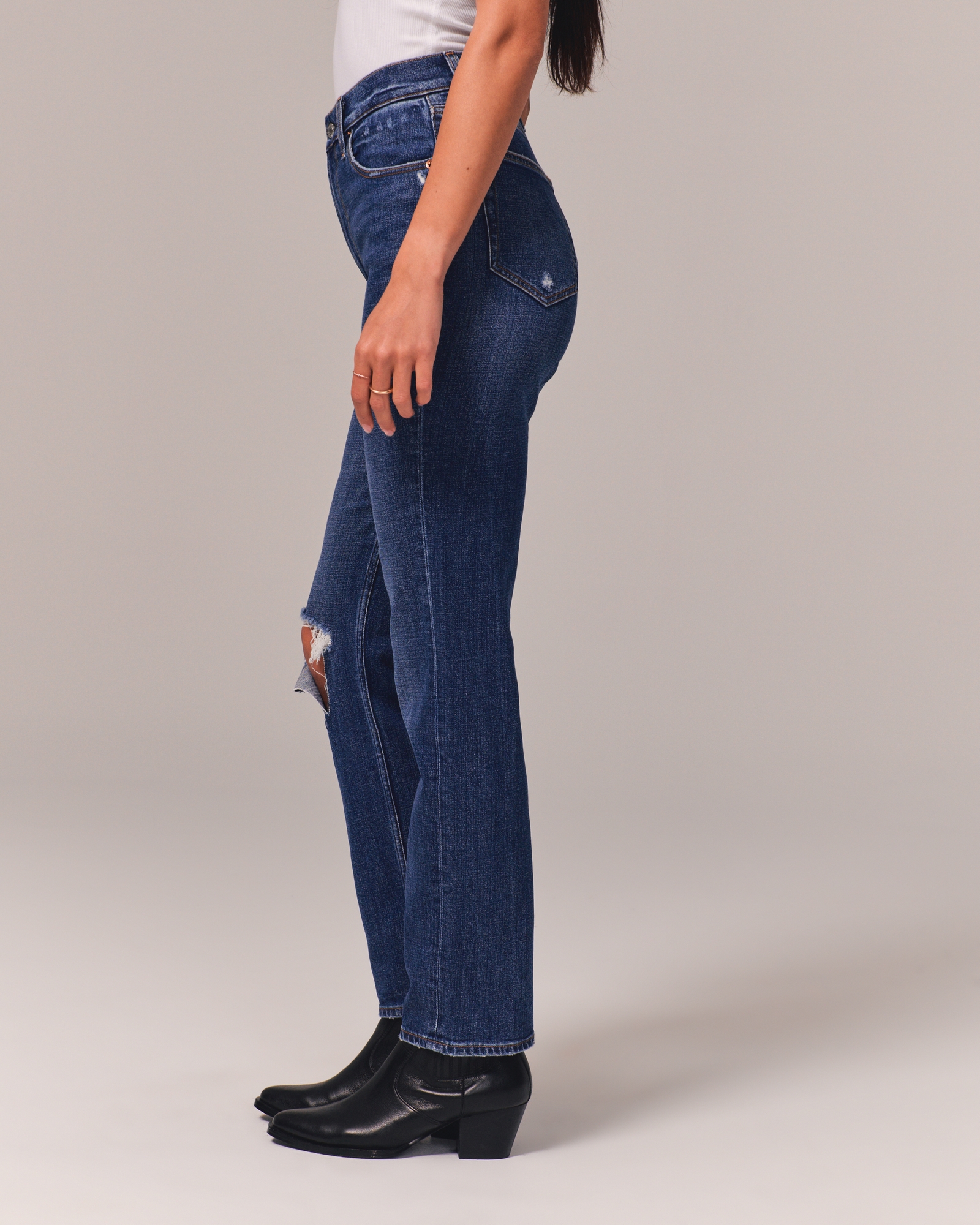 Ultra High Rise Ankle Straight Jean