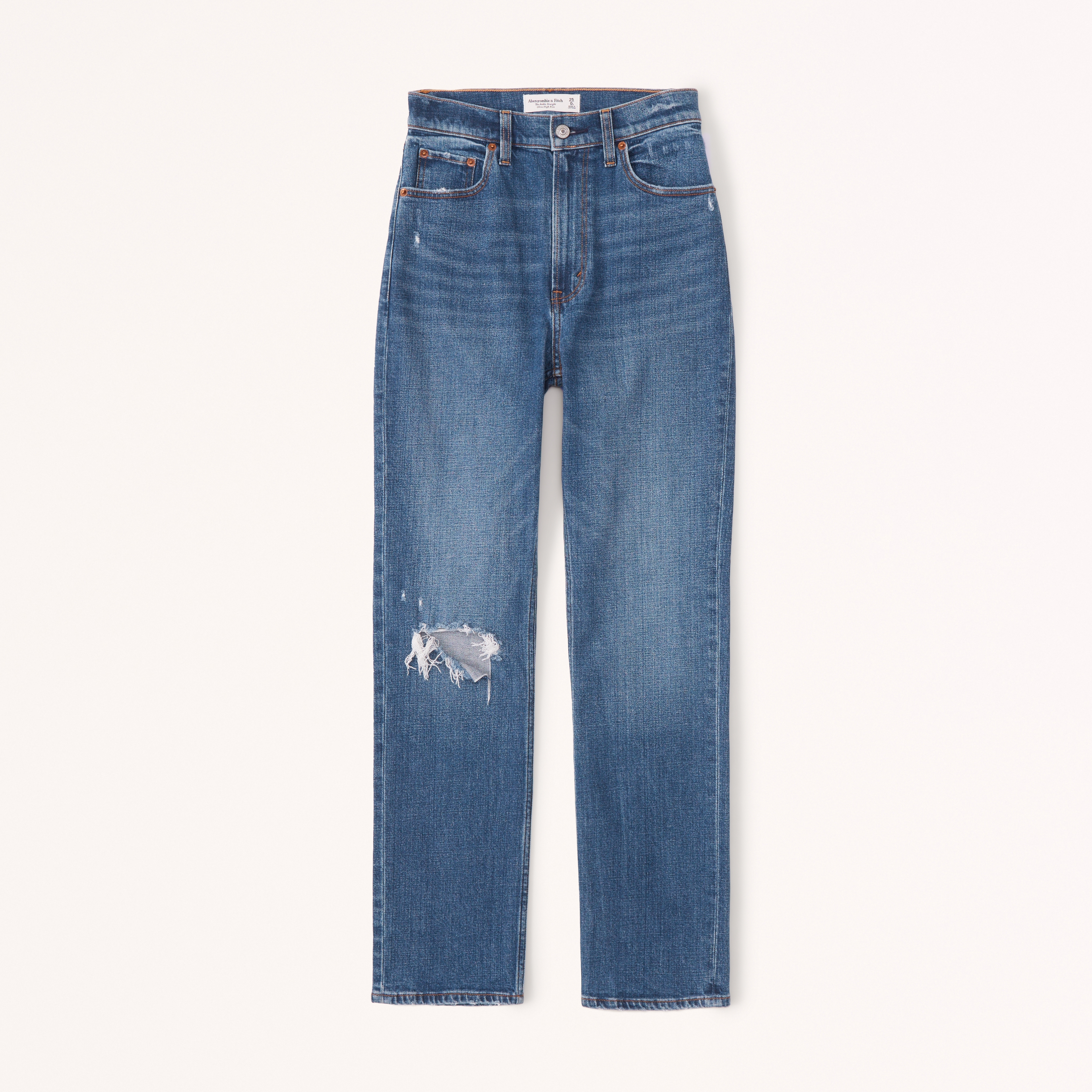 Abercrombie dark wash hot sale jeans