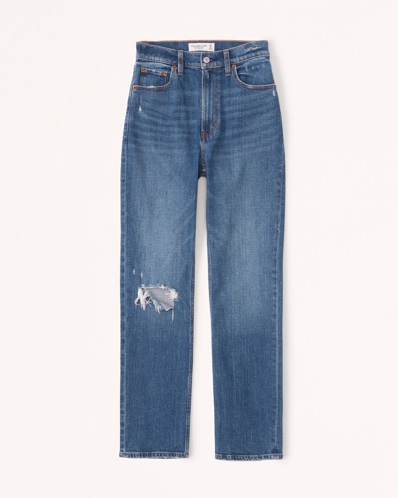 Ultra High Rise Ankle Straight Jean