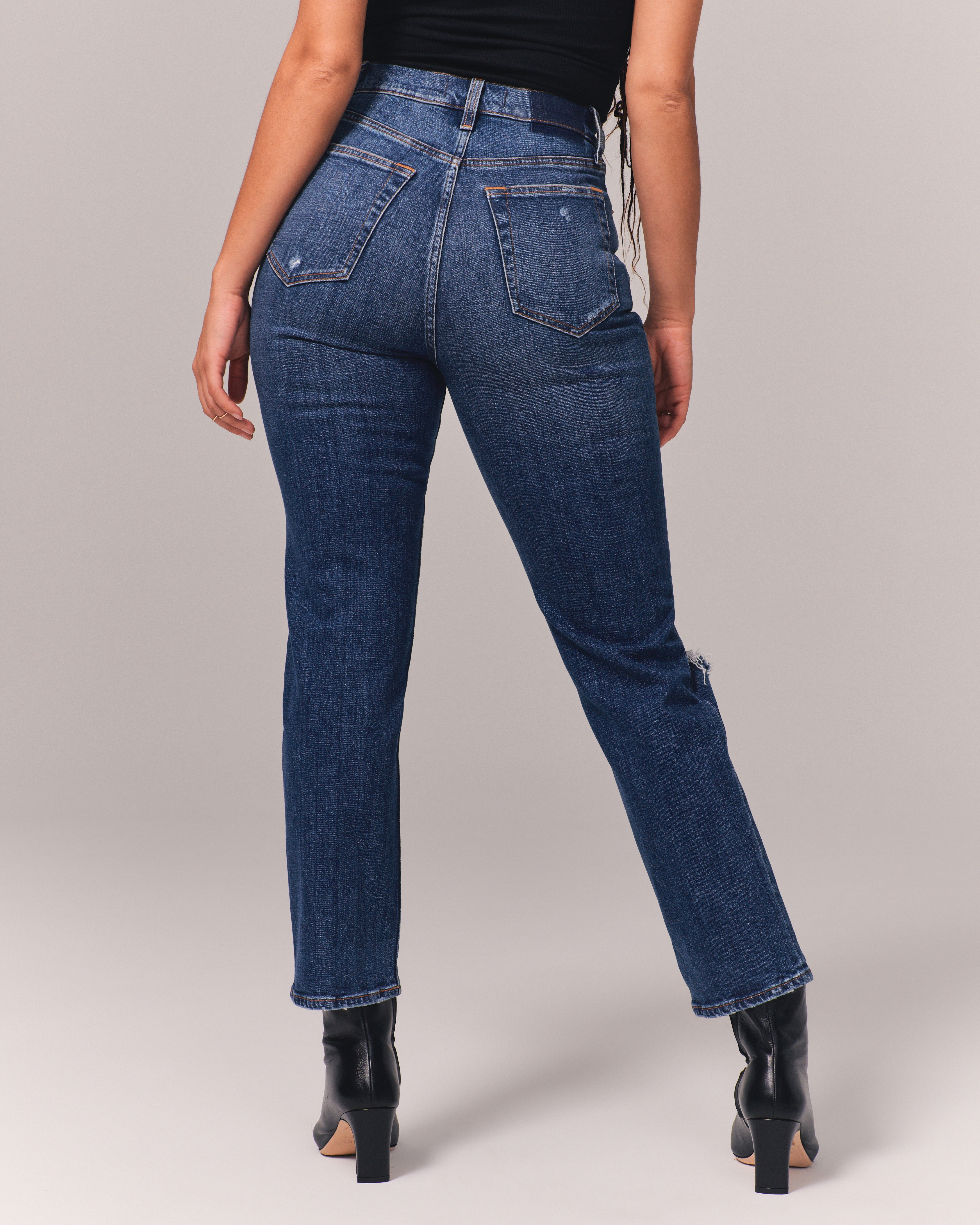 Abercrombie high rise ankle hot sale jeans