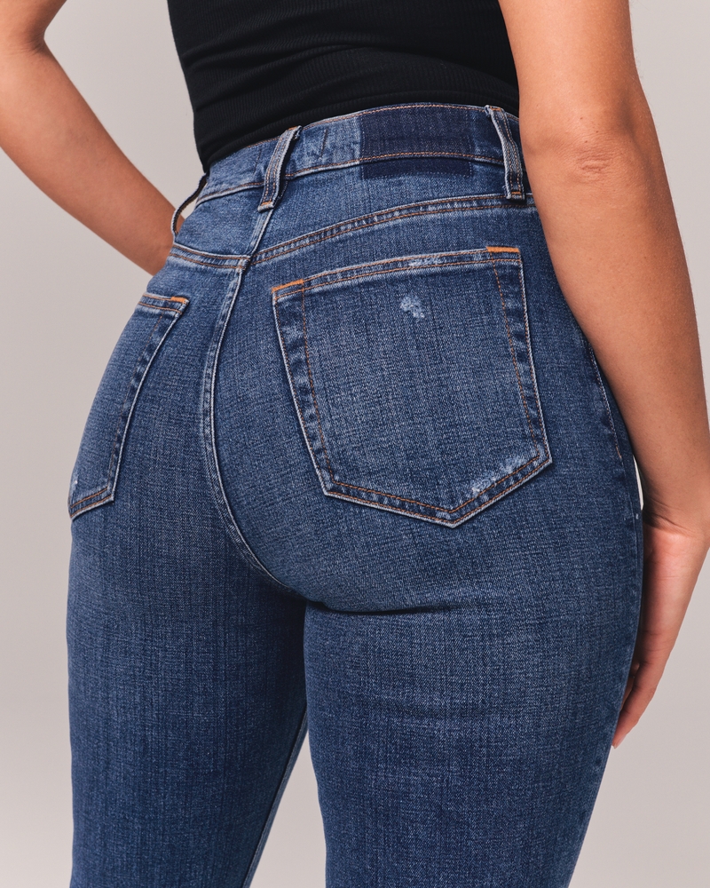Women's Curve Love Ultra High Rise Ankle Straight Jean, Women's Bottoms