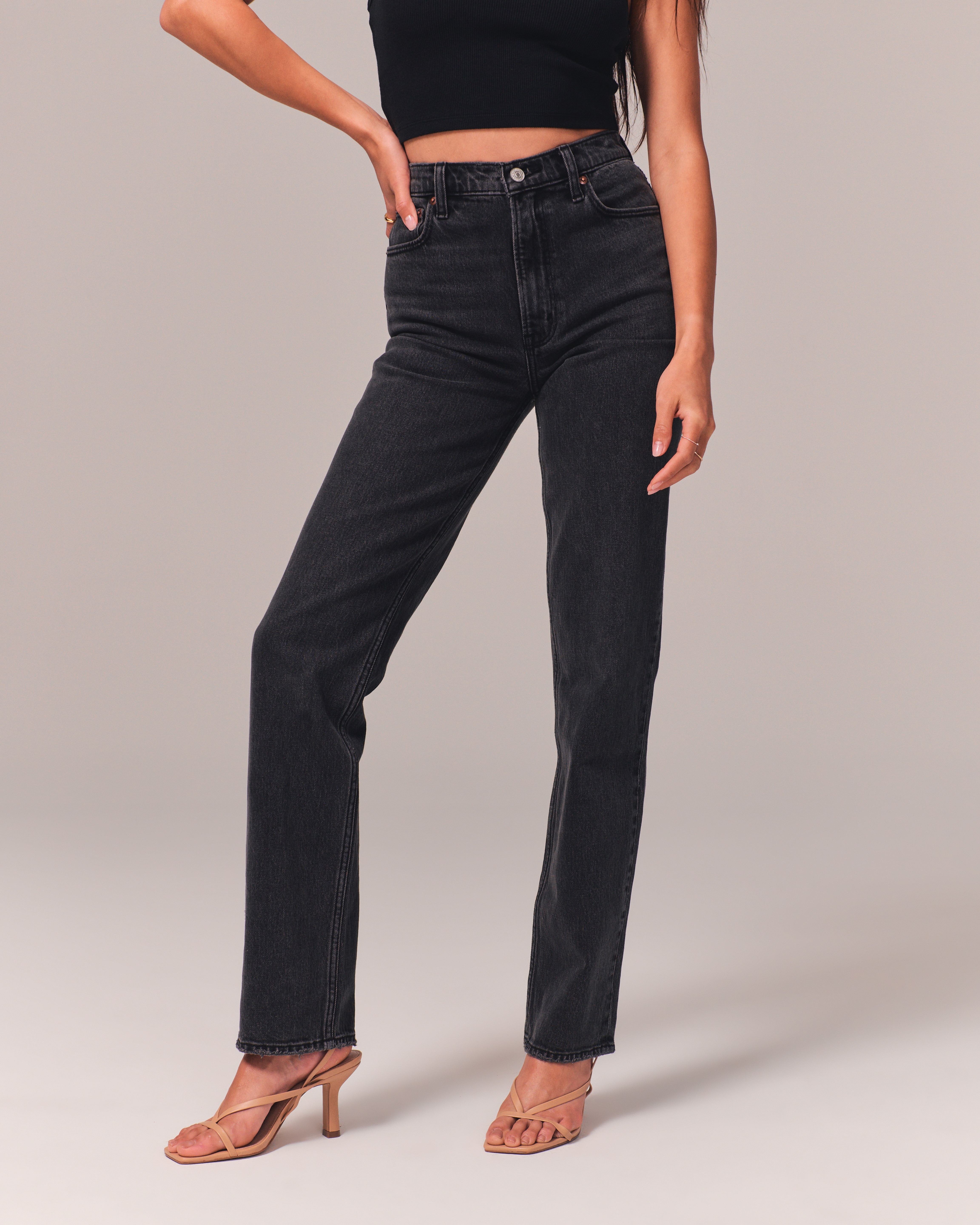 Abercrombie high best sale rise jeans