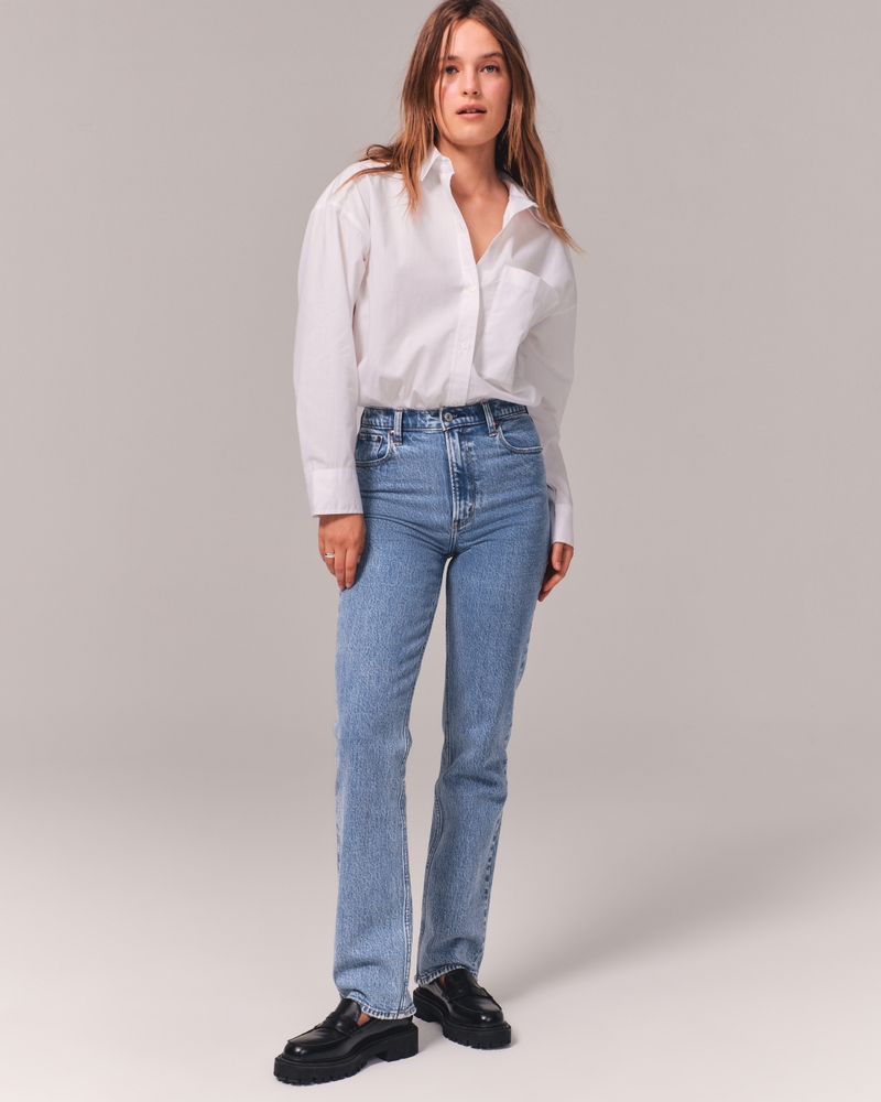 Women's Ultra High Rise 90s Straight Jean | Women's New Arrivals | Abercrombie.com