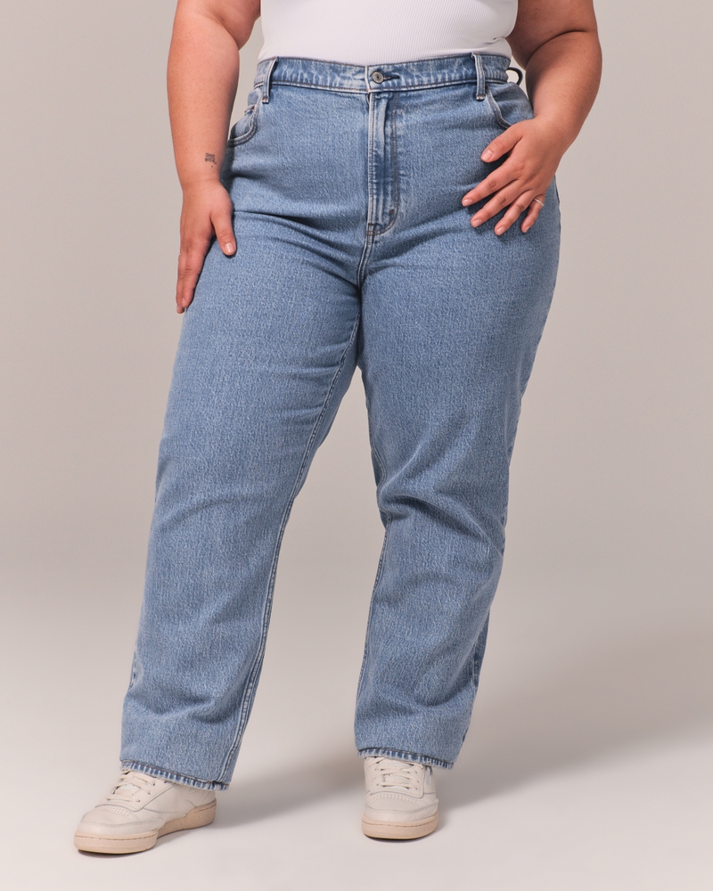 Women's Curve Love Ultra High Rise 90s Straight Jean, Women's Clearance