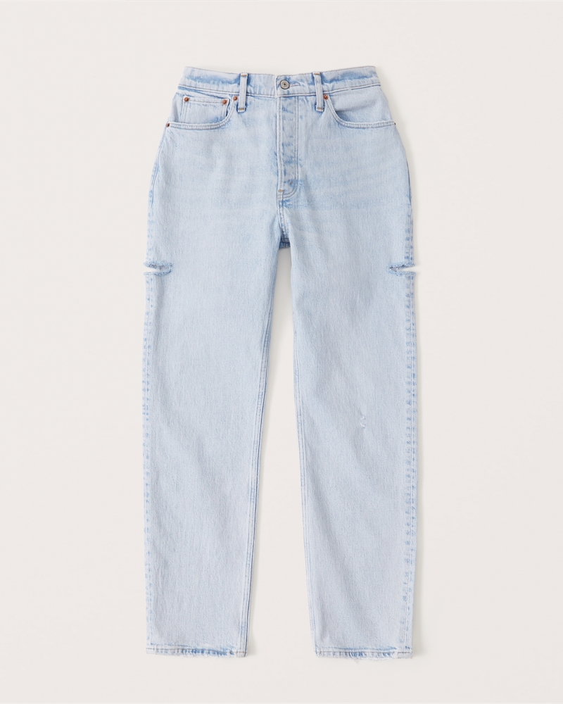 abercrombie curve love high rise dad jean